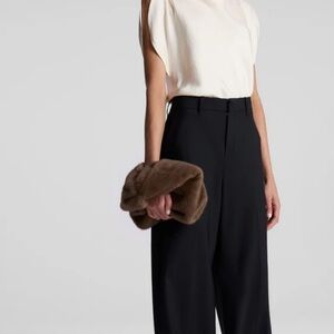 A.L.C. Brown Fur Clutch